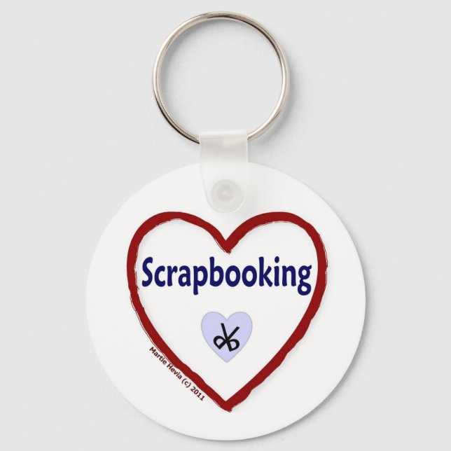 Love Scrapbooking Key Ring (Front)