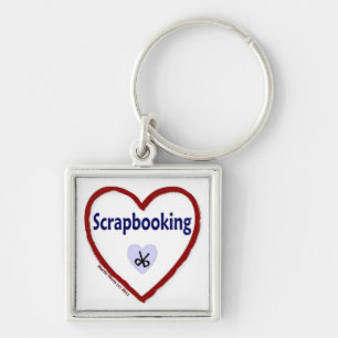 Love Scrapbooking Key Ring