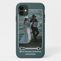  Love Script Couple Photo iPhone Case