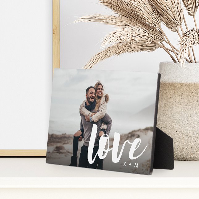 Love Script Overlay Personalized Couples Plaque (Creator Uploaded)