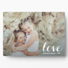 LOVE Script Tabletop Easel Photo