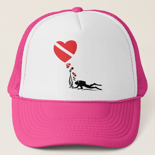 Love SCUBA Trucker Hat (Front)