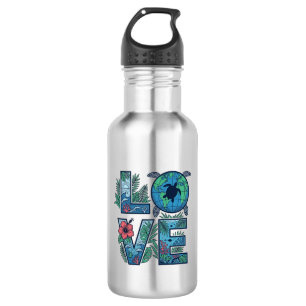 Love Sea Turtle Earth Tropical 532 Ml Water Bottle