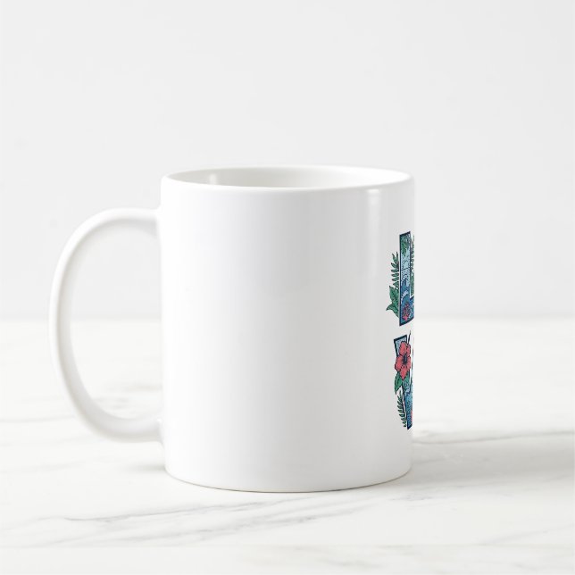 Love Sea Turtle Earth Tropical Coffee Mug (Left)