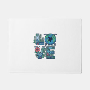 Love Sea Turtle Earth Tropical Doormat