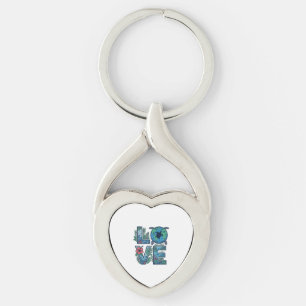 Love Sea Turtle Earth Tropical Key Ring
