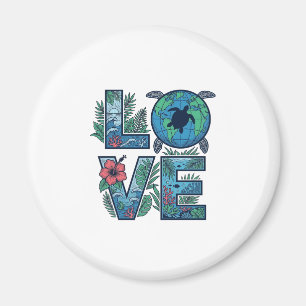 Love Sea Turtle Earth Tropical Magnet