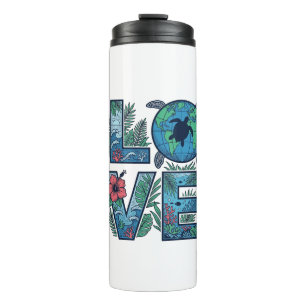 Love Sea Turtle Earth Tropical Thermal Tumbler