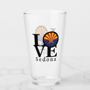 LOVE Sedona Arizona Glass