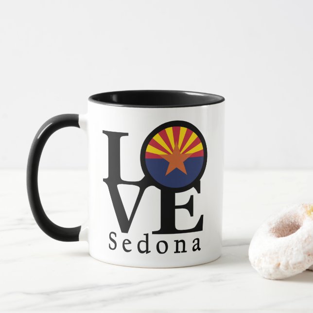 LOVE Sedona Arizona Mug (With Donut)