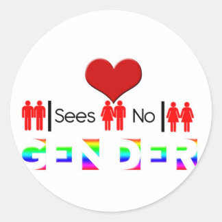 Love sees no gender Stickers
