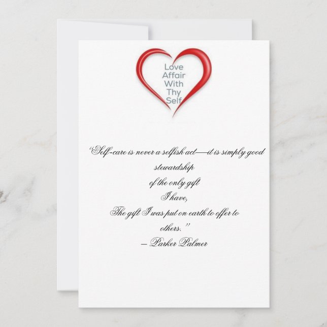 Love Self Card Reminder (Front)