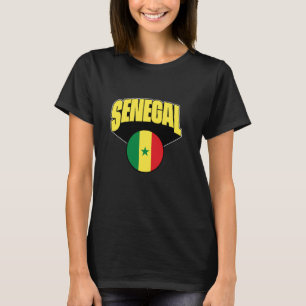Love Senegal With Senegalese Flag Senegal Pride T-Shirt