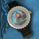 Love & Serene Yelapa 0758 Watch<br><div class="desc">Painting "Serene Yelapa 0758" Collection This Women's Rhinestone Watch shines brightly. With an enamel alloy bracelet in either black or white, and a customizable face, you’ll love glancing at your watch for the time. Personalize on the product page or click the "Customize" button for more design options. Design created from...</div>