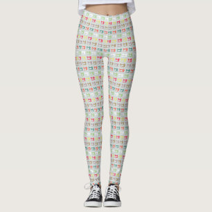 Love Sewing Machine Grey Leggings