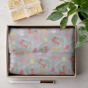 Love Sewing Machine Grey Tissue Paper