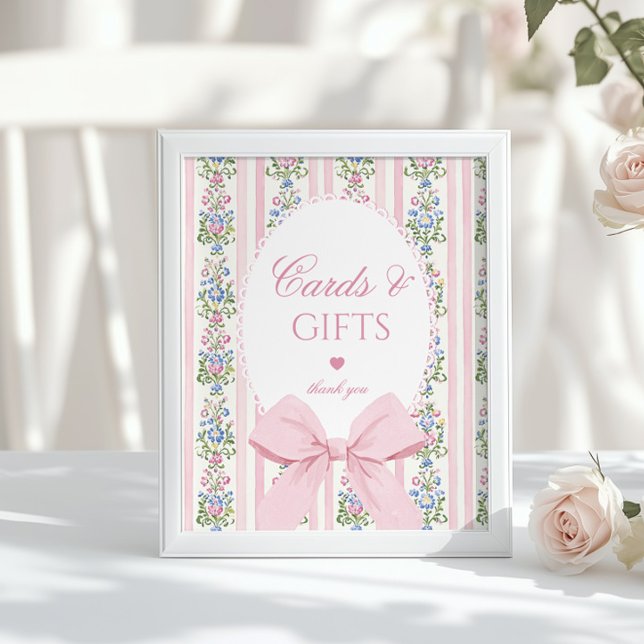 Love Shack Baby Cards and gifts Floral Bow Poster (Creator Uploaded)