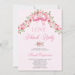Love Shack Baby Shower Girl Invitation