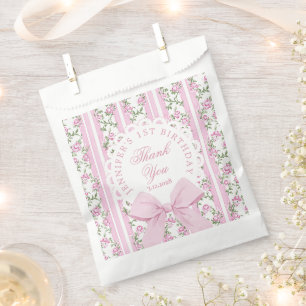 Love Shack Fancy One Floral Coquette Bow Birthday Favour Bags