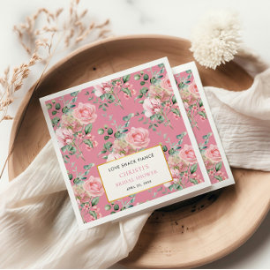 Love Shack Fiance Garden Tea Party Bridal Shower Napkin