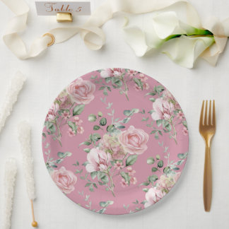 Love Shack Fiance Garden Tea Party Bridal Shower Paper Plate