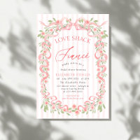Love Shack Fiance Pink Bow Floral Bridal Shower