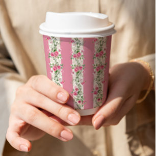 Love Shack Fiance Pink Tea Party Bridal Shower Paper Cups