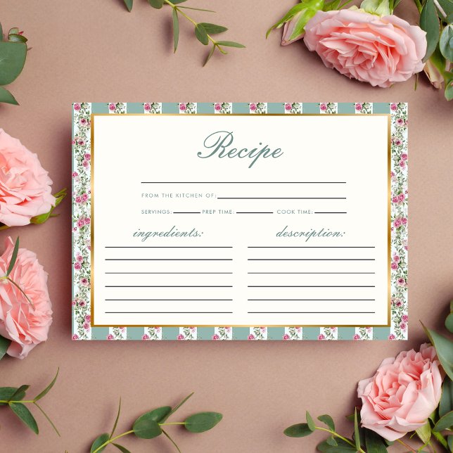 Love Shack Fiance Recipe Bridal Shower Enclosure Card (Creator Uploaded)