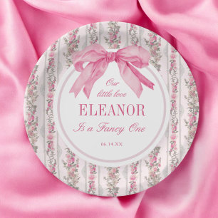 Love Shack Vintage Fancy ONE Girl Birthday  Paper Plate