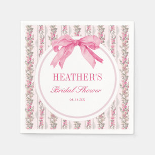 Love Shack Vintage Pink Bridal Shower Napkin