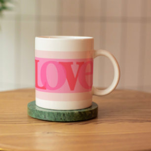 Love   Shades of Pink Coffee Mug