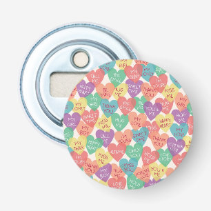 Love Shape Background Bottle Opener