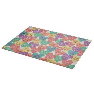 Love Shape Background Cutting Board