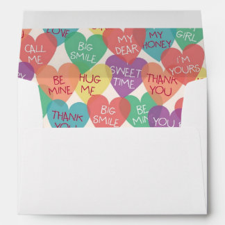 Love Shape Background Envelopes