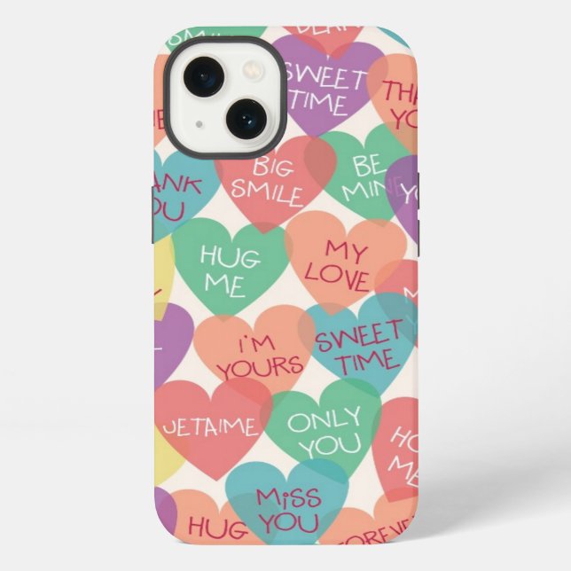 Love Shape Background iPhone Case (Back)