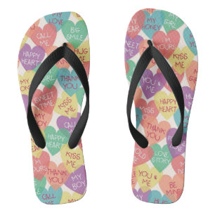 Love Shape Background Jandals