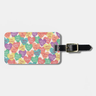 Love Shape Background Luggage Tag