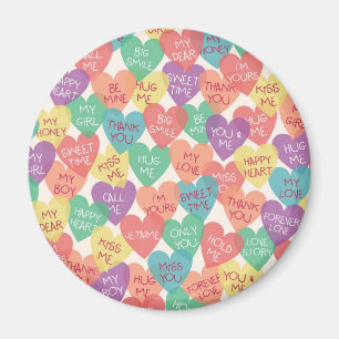 Love Shape Background Magnet