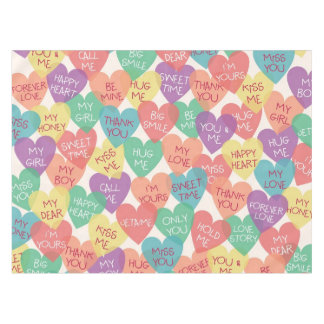Love Shape Background Tablecloth