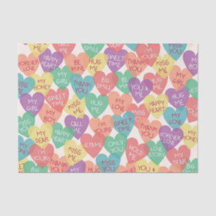 Love Shape Background Tissue Paper