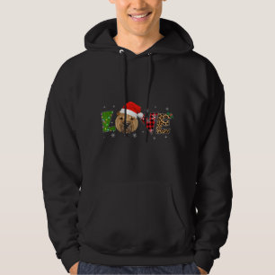 Love Shar Pei Puppies Xmas Pyjamas Plaid Leopard D Hoodie