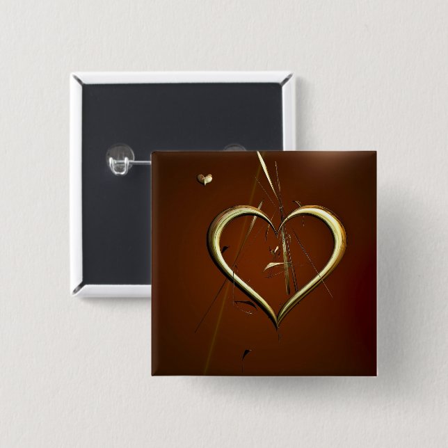 Love Shards of Gold Badge (Front & Back)