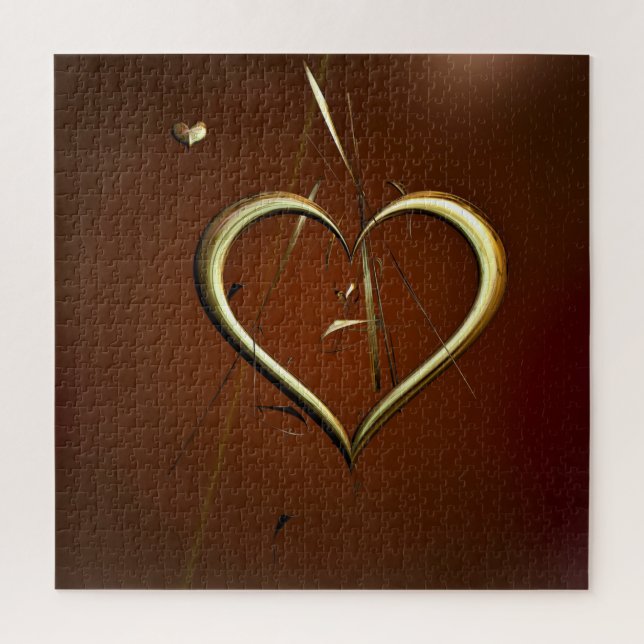 Love Shards of Gold Puzzle (Vertical)