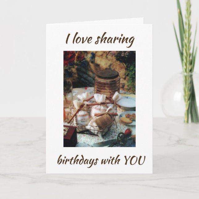 LOVE ***SHARING BIRTHDAYS*** WITH U & FRIENDSHIP CARD (Front)