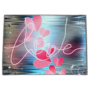 Love Shimmer Large Gift Bag