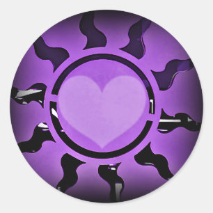Love Shines 4 U_ Classic Round Sticker