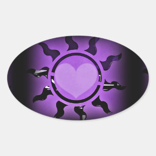 Love Shines 4 U_ Oval Sticker