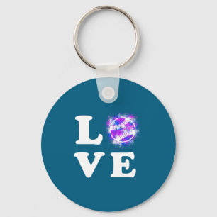 Love Shirt Baseball Fans Baseball Players Key Ring