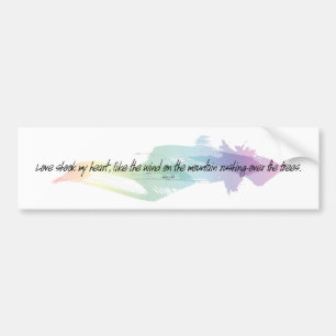 Love Shook My Heart Bumper Sticker