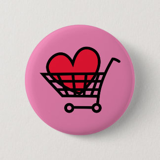 Love Shopping 6 Cm Round Badge